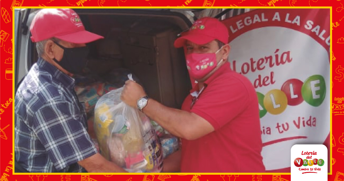 entrega ayuda alimentaria a loteros del Valle del Cauca
